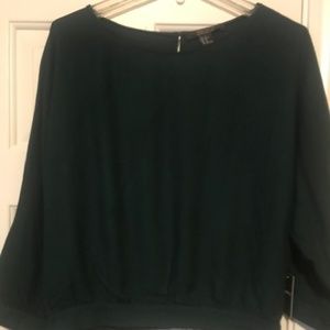 Forever 21 Hunter Green Swing Blouse